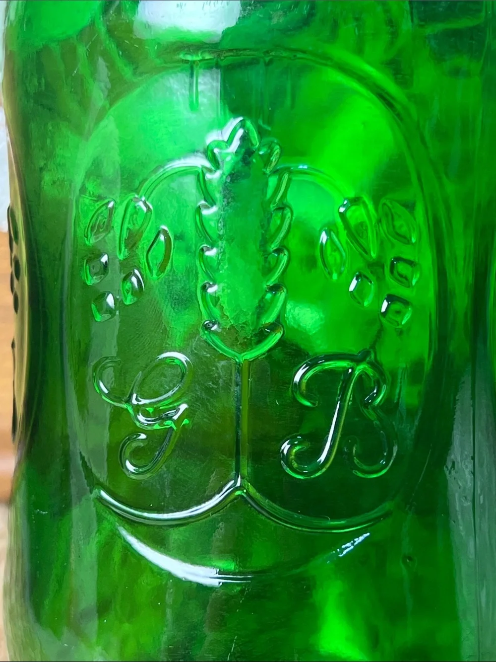 Vintage Grolsch Green Glass Swing Top Beer Bottle Ceramic Stopper 1970s